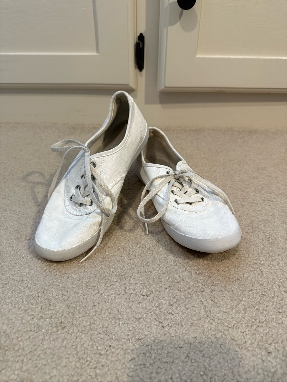 Classic White Women's Vans (repainted)